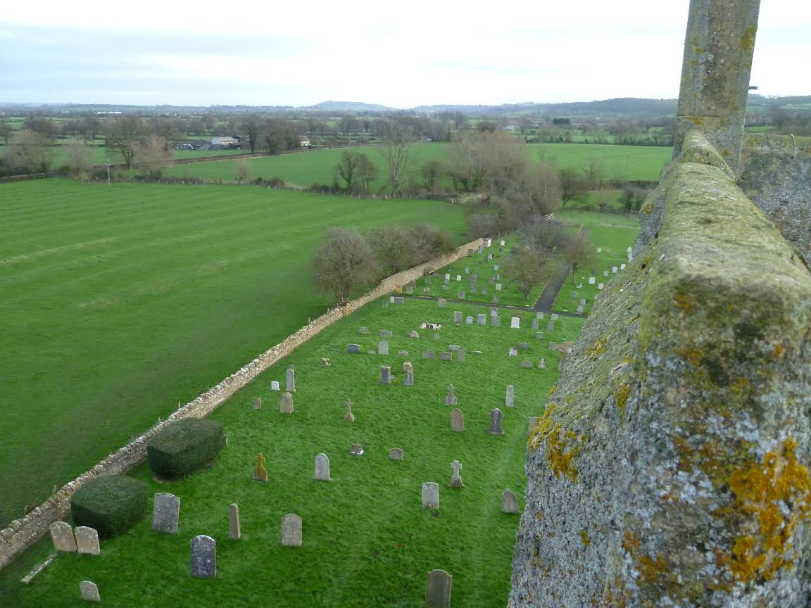 Willersey Cemetery from church tower