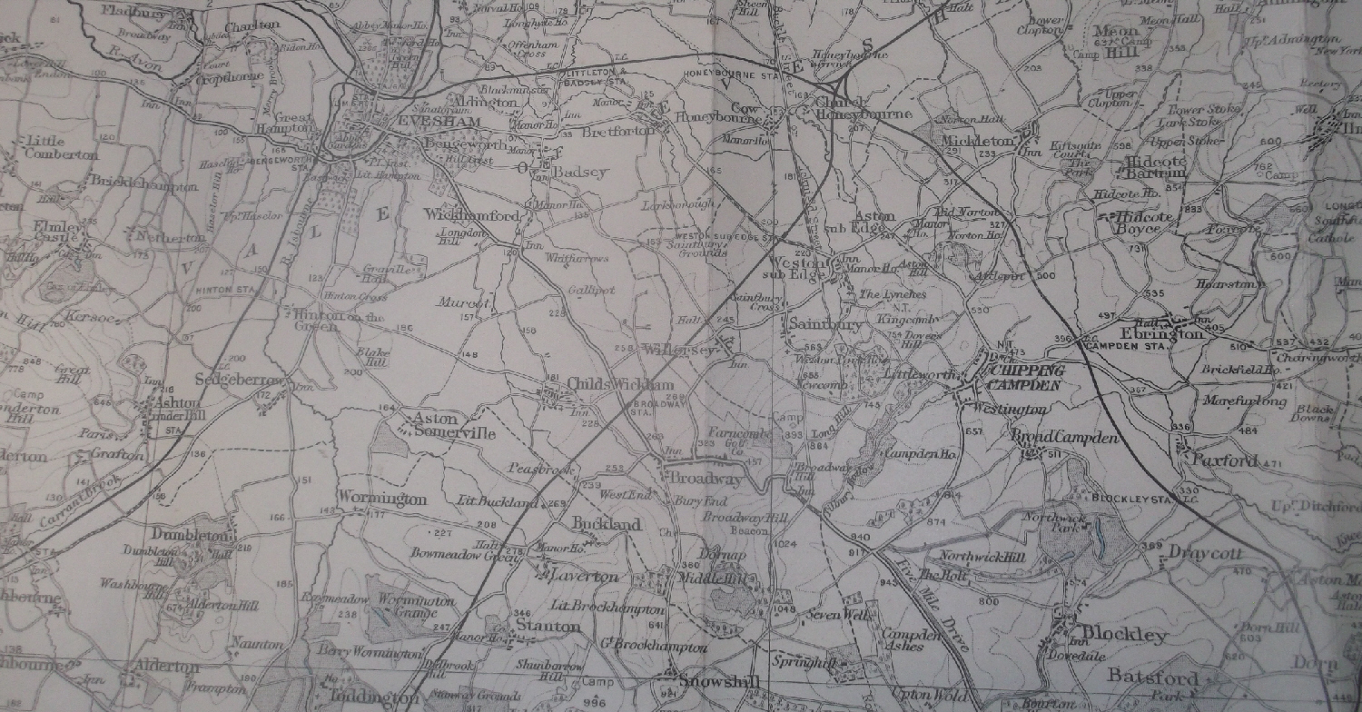 1935 map of Willersey area