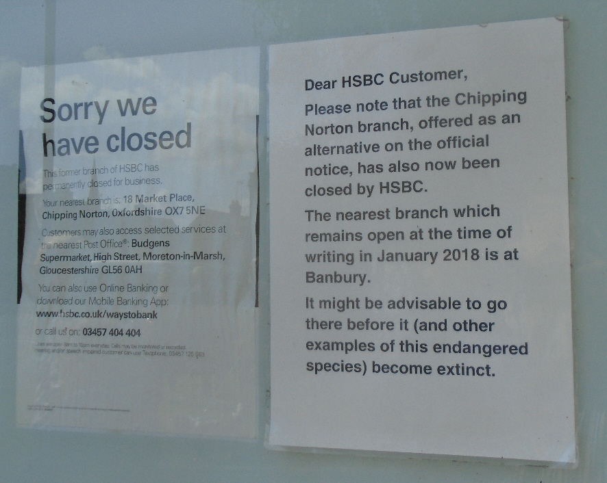 Closed HSBC in Moreton