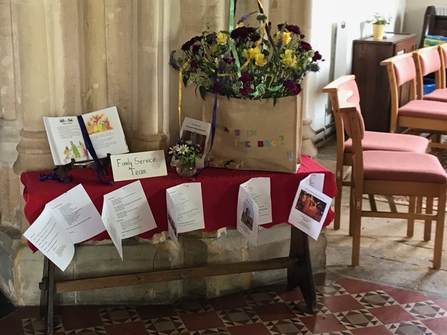 Flowers Willersey Church 2018 Family Service