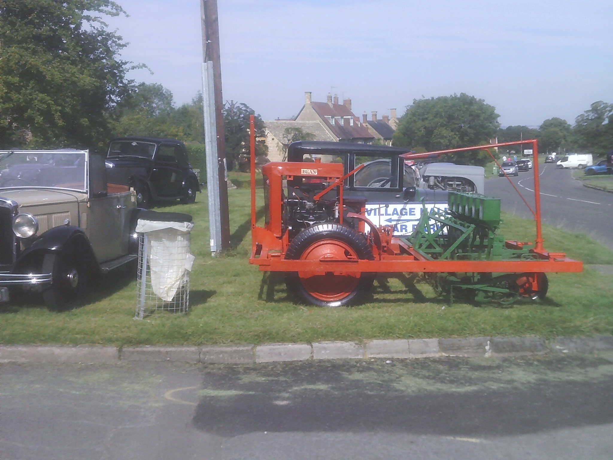 Vintage seed drill at the Willersey Show