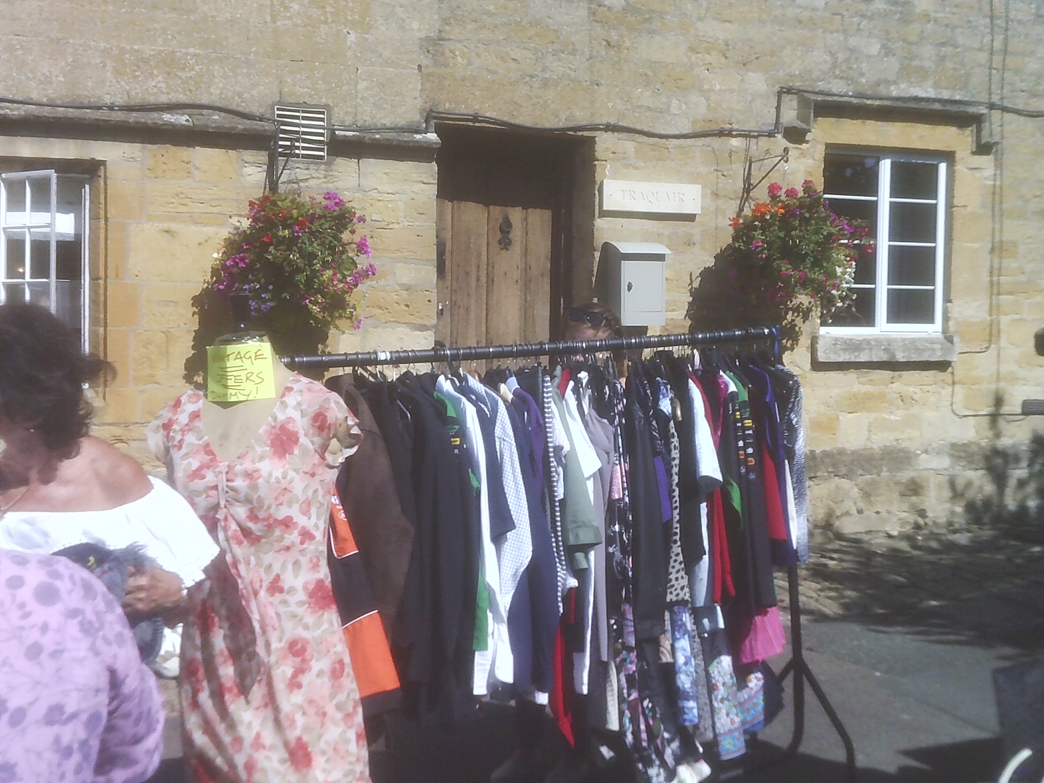 Clothes for sale at the Willersey Show