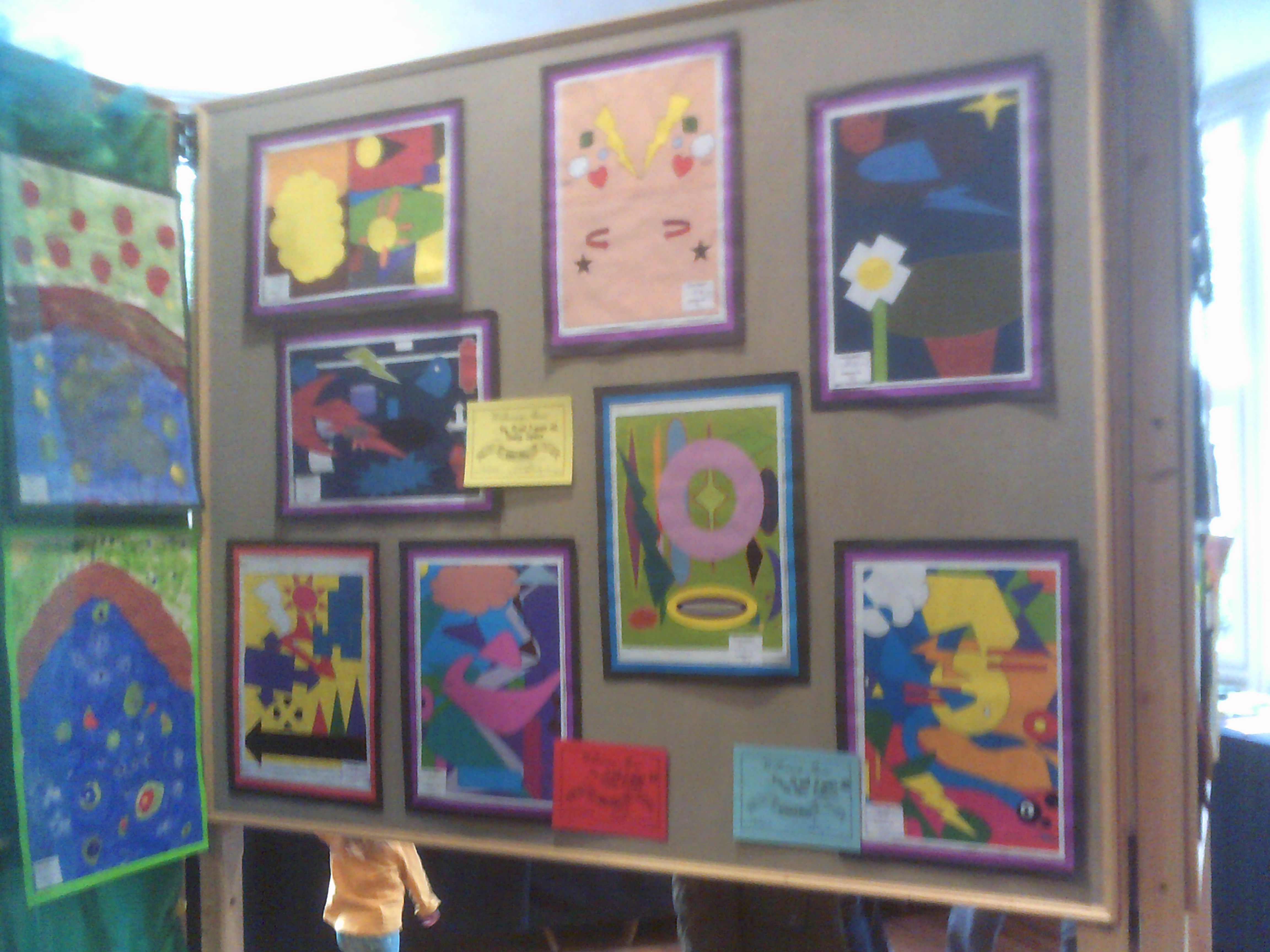 Childrens Paintings at the Willersey Show