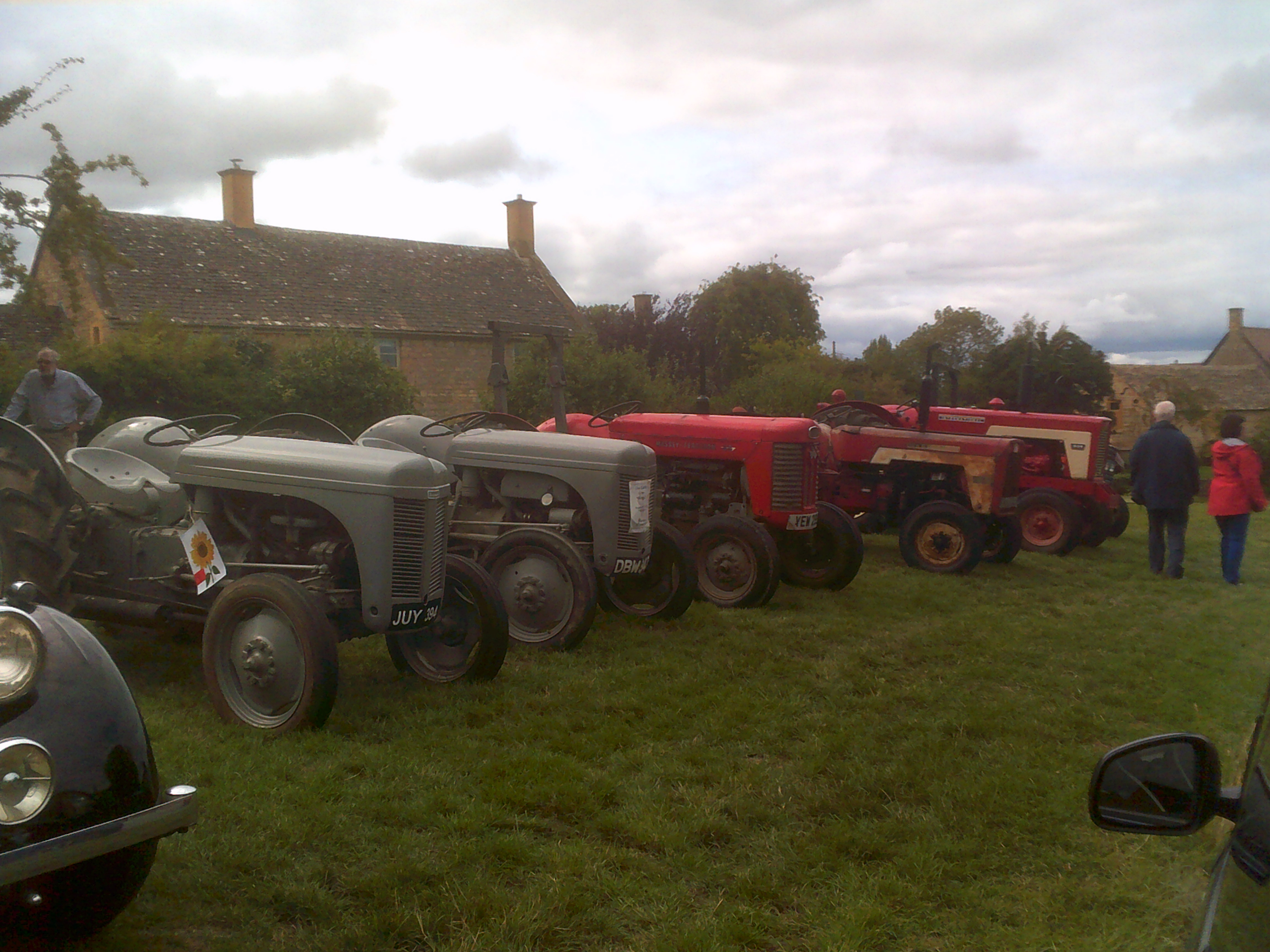 Vintage tractors at the Willersey Show