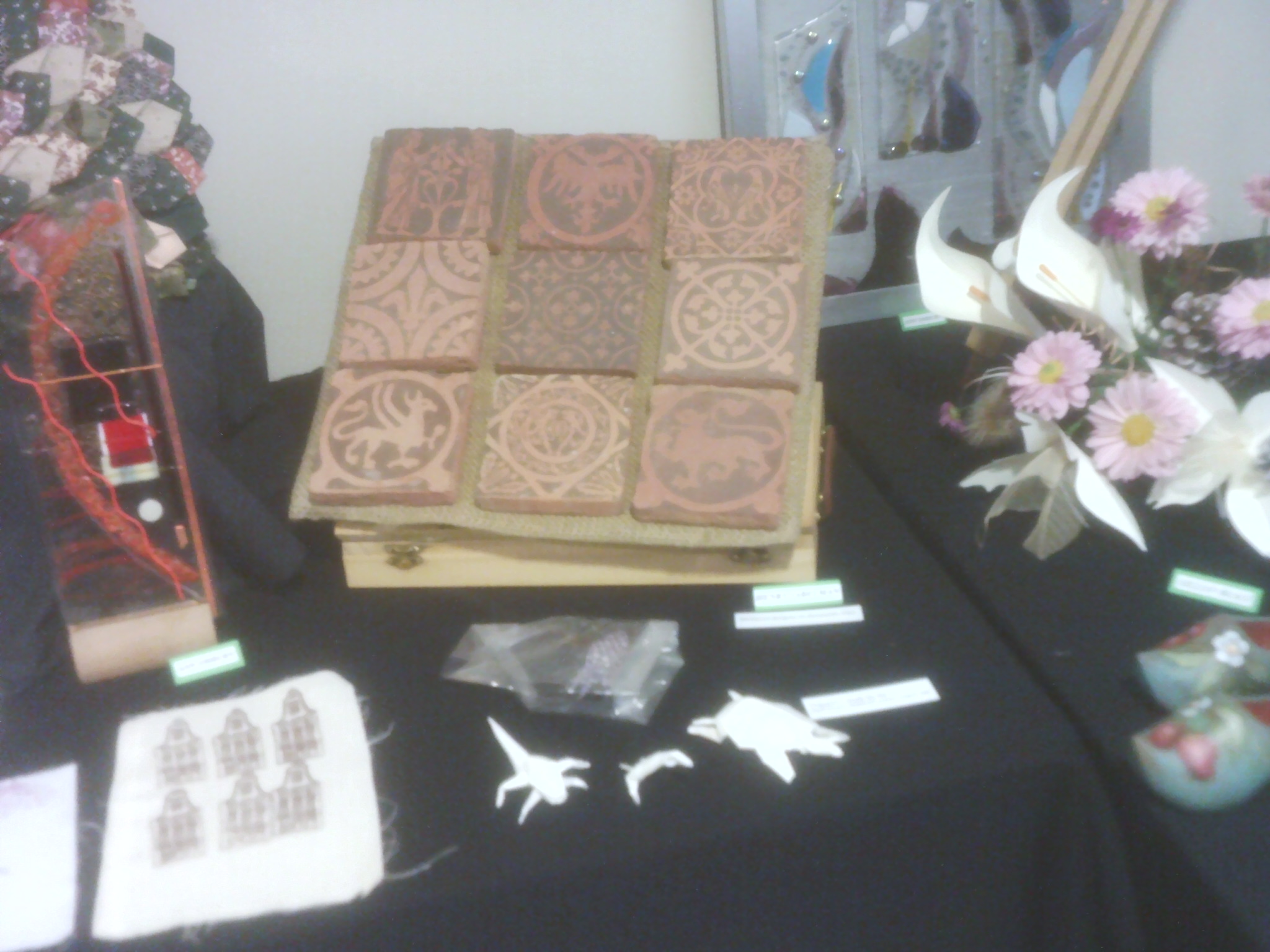 Tiles and origami at the Willersey Craft Show