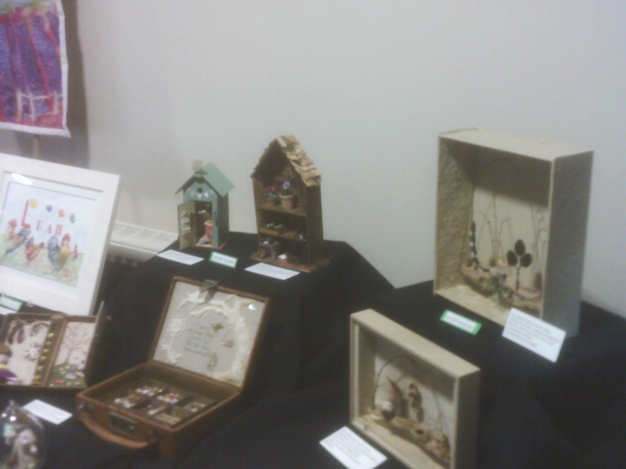 Decorated boxes at the Willersey Craft Show