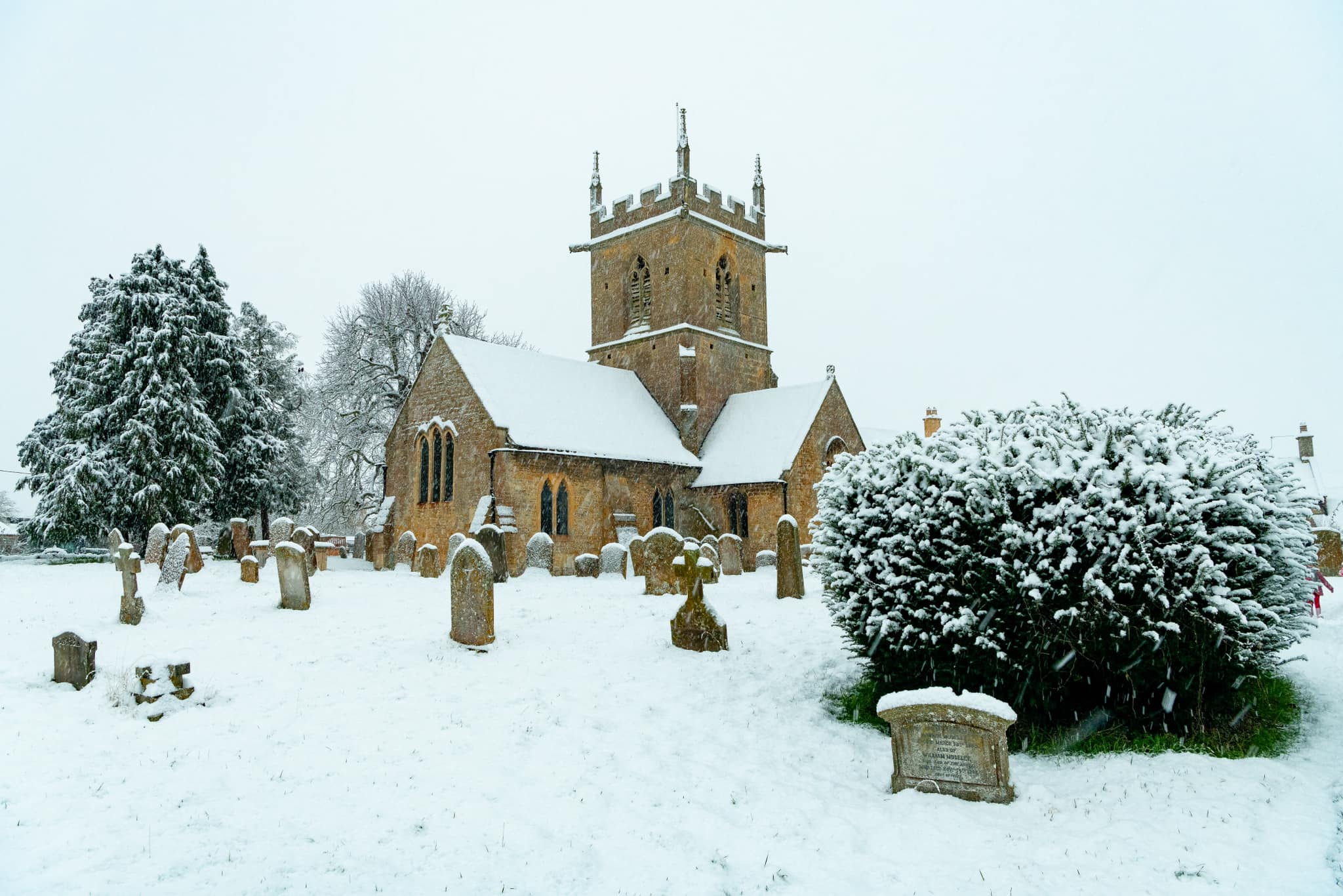 St Peter's in Snow 2022 december