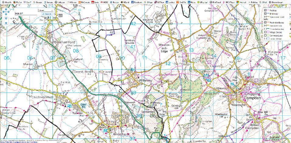Willersey Defined Gloucestershire Footpaths
